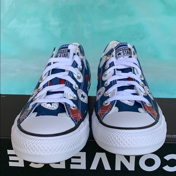 CONVERSE CTAS OX COURT BLUE/UNIVERSITY RED WMNS - Picture 8 of 16